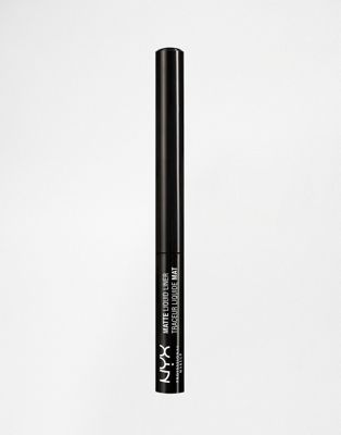 фото Матовая жидкая подводка для глаз nyx professional makeup-черный