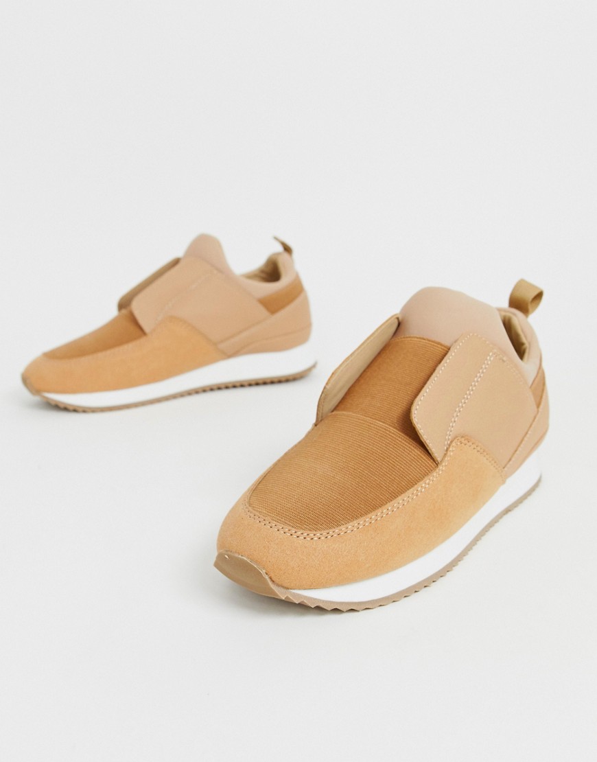 Matt & Nat – Sandfärgade sneakers i minimalistisk design-Beige