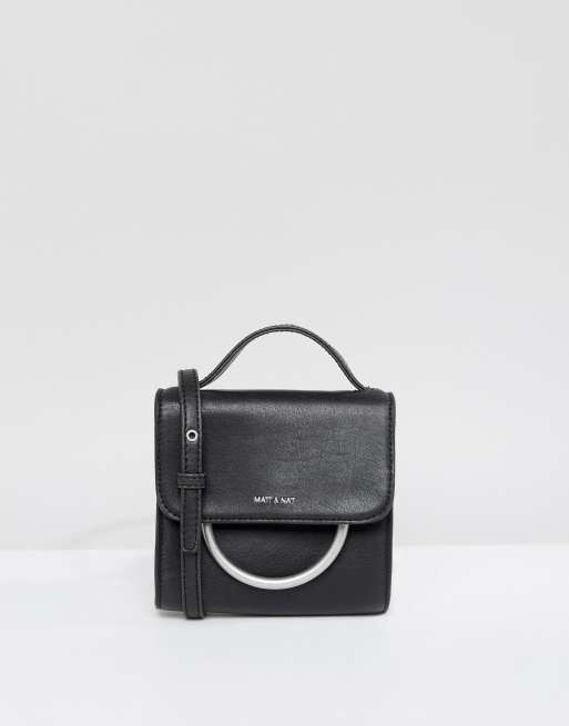 Matt u0026 Nat Suri Mini Flap Over Cross Body Bag With Ring Detail | ASOS