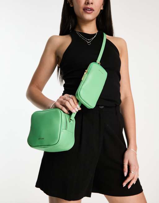 Matt & Nat swae vegan crossbody bag with pouch in green