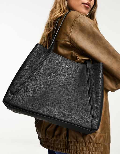 Matt & Nat - Zoey - Vegan leren tote in zwart 
