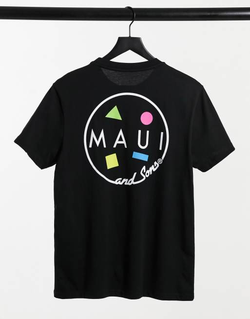 Maui & Sons Classic Cookie oversize t-shirt in black