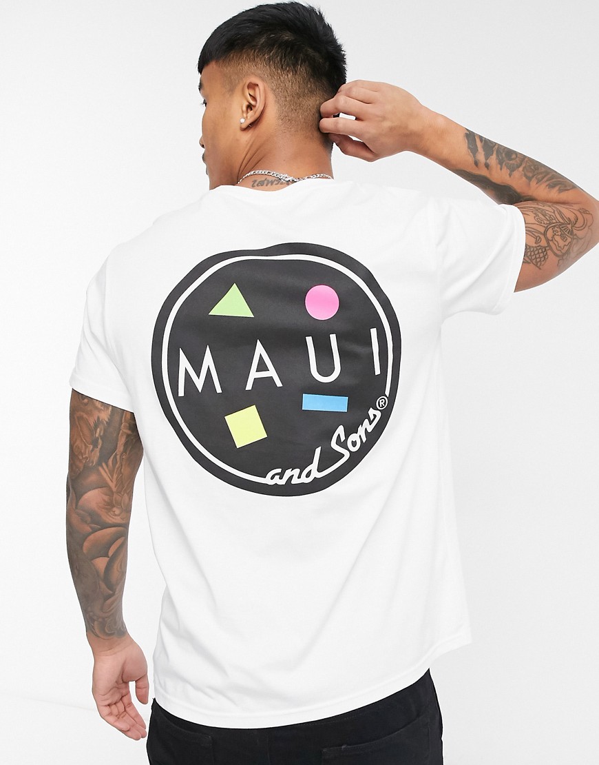Maui & Sons Classic Cookie oversize t-shirt in white