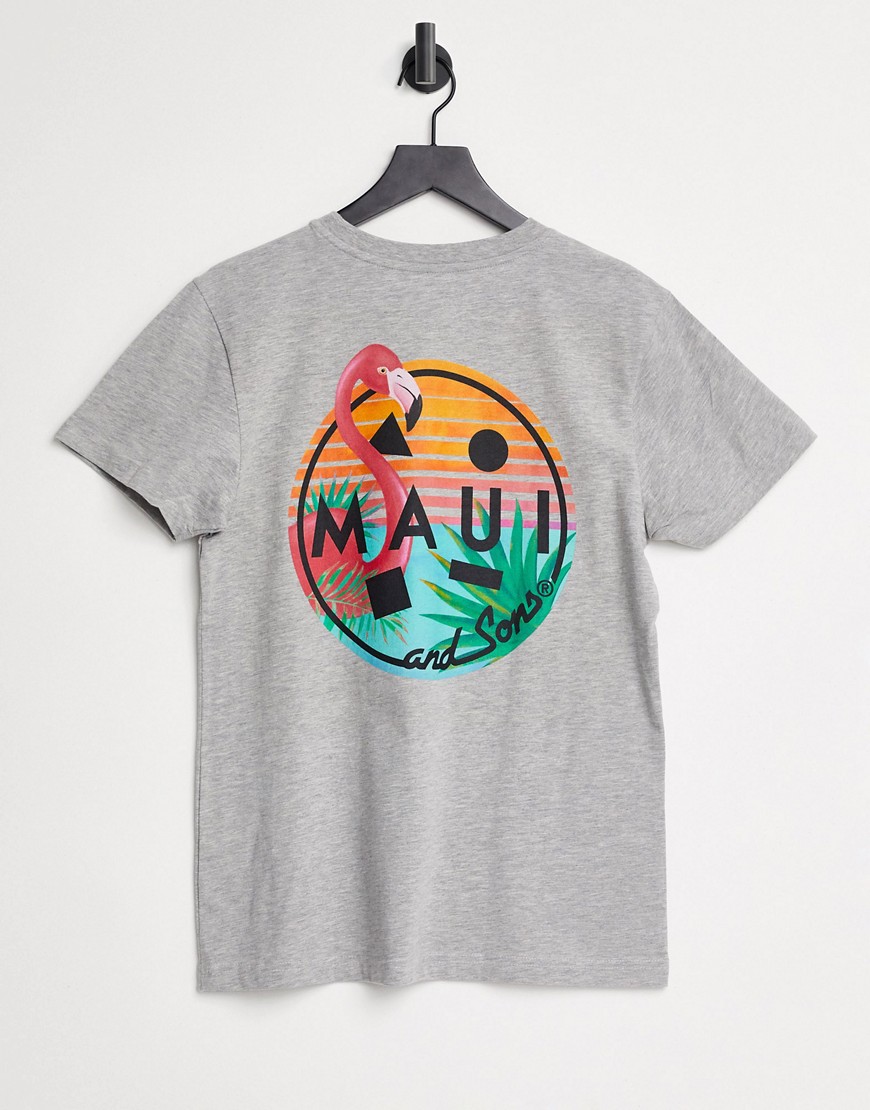 Maui & Sons - Mingo Cookie - Oversized t-shirt i grå