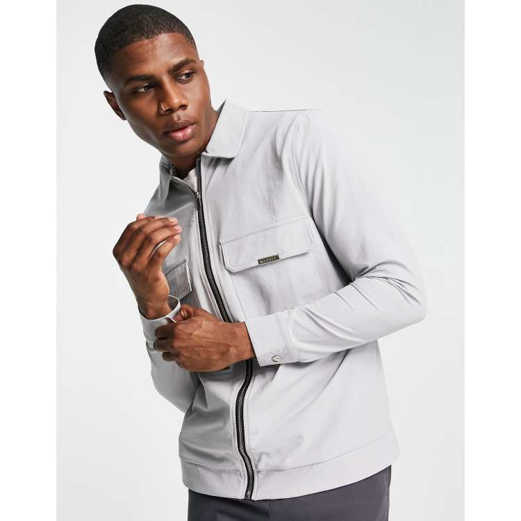 Gray on sale cargo jacket