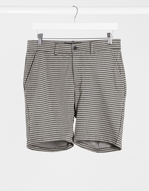 Mauvais co-ord shorts in beige check
