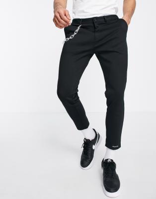MAUVAIS LOZERE PANTS WITH FROSTED CHAIN IN BLACK 