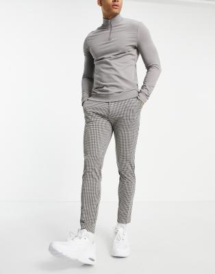 half and half plaid pants mens