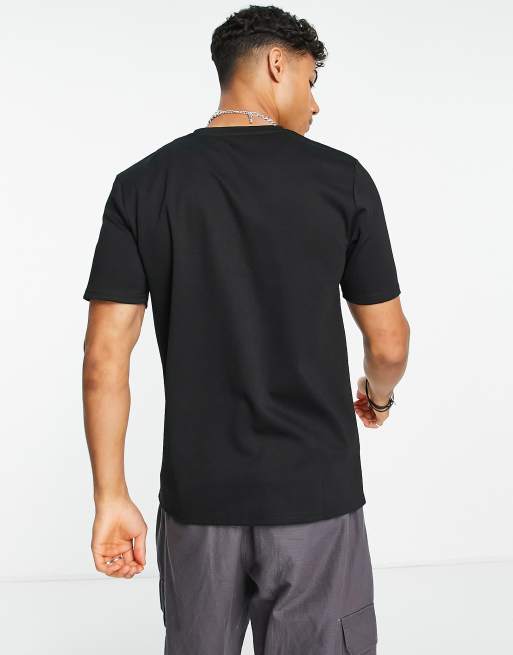 Mauvais - Premium T-shirt met borstzak in zwart, 2 van 4