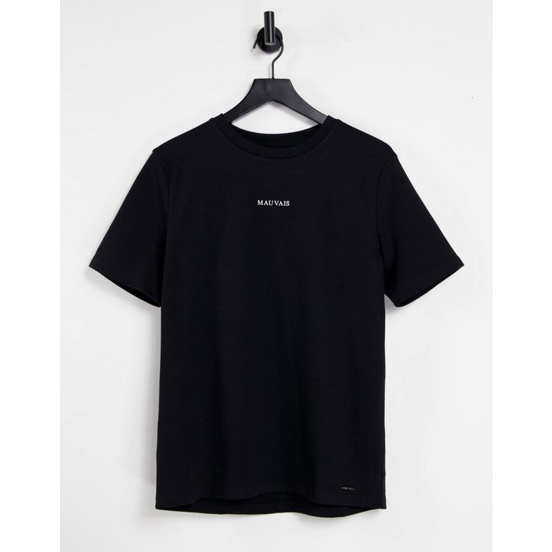 T-shirt e Canotte Uomo Mauvais - T-shirt nera con logo