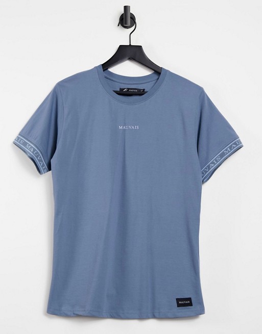 Mauvais taped t-shirt in blue