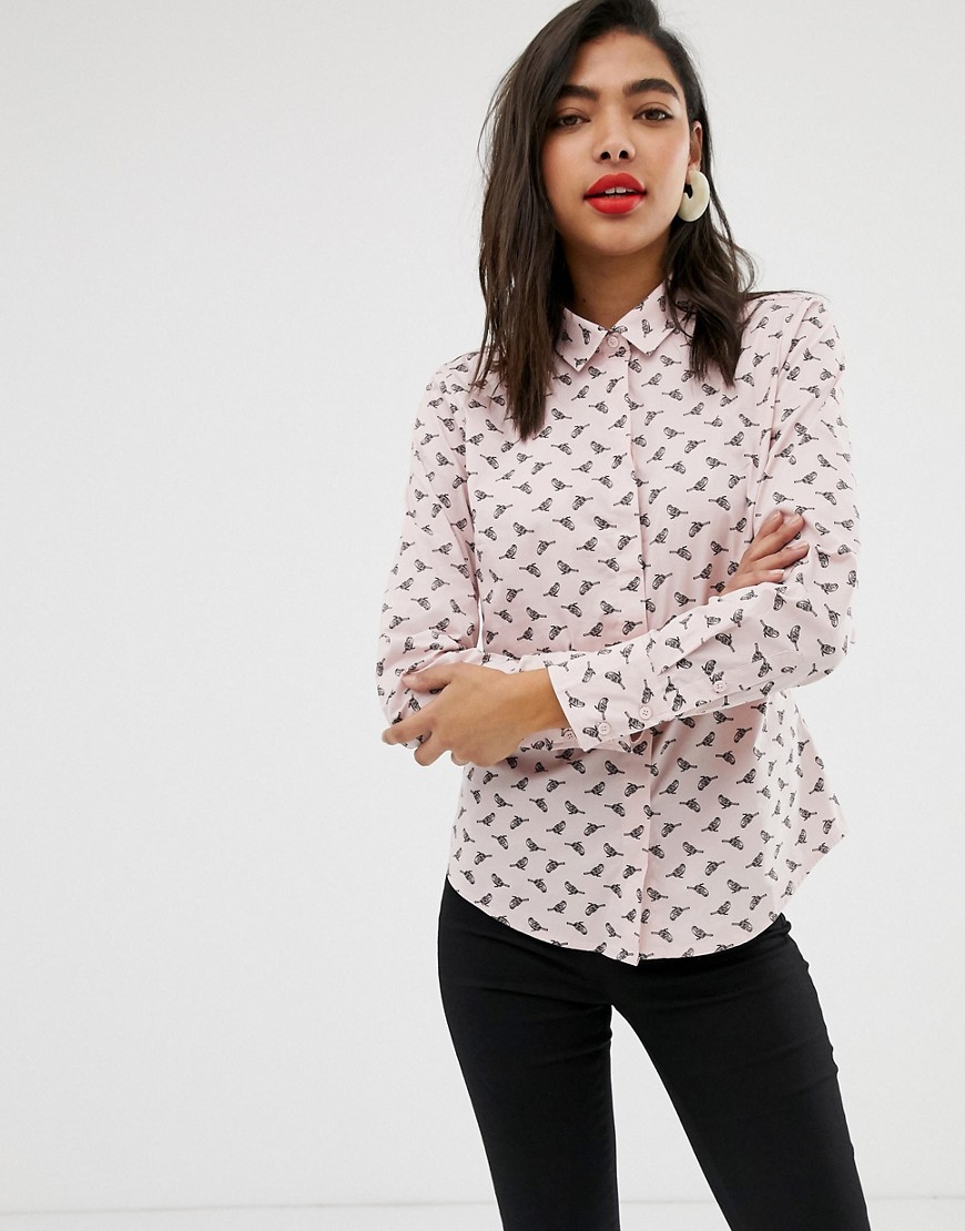 Max & Co printed cotton shirt-Pink