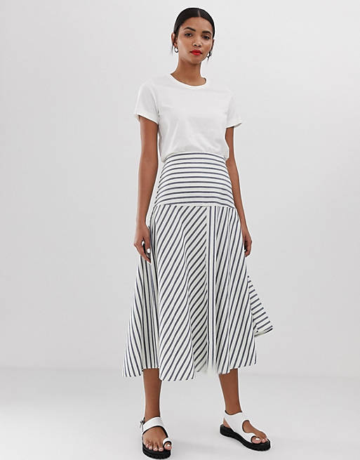 Max & Co striped midi skirt | ASOS
