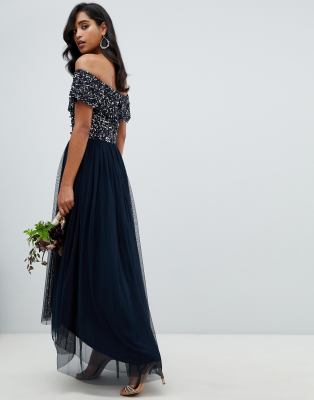 maya navy dress