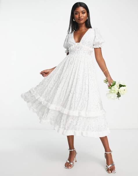 Boho wedding hot sale dress asos