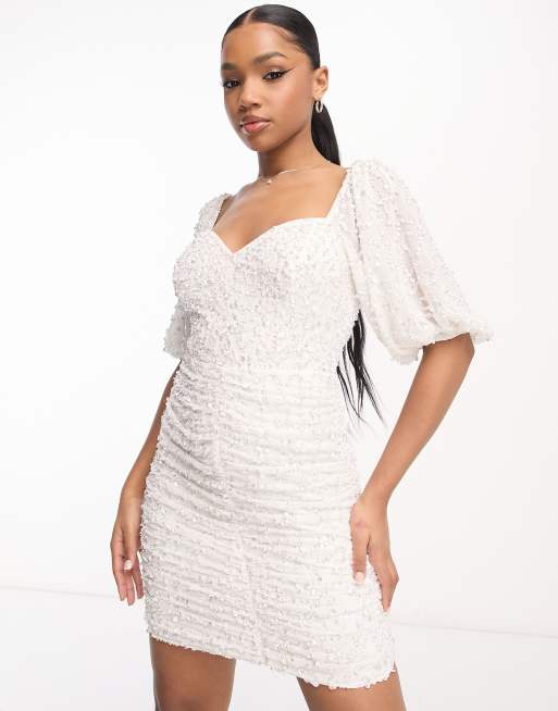 Ivory Sweetheart Bodycon Midi Dress