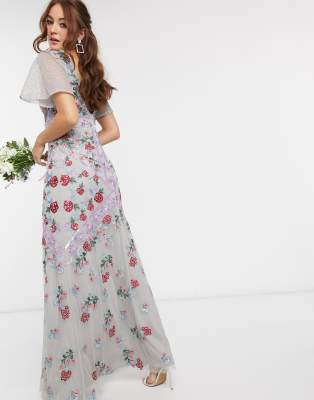 asos floral bridesmaid dress