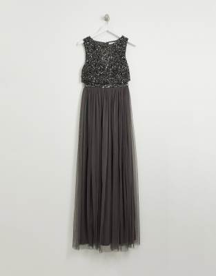 black grey dress