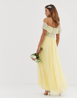 maxi lemon dress