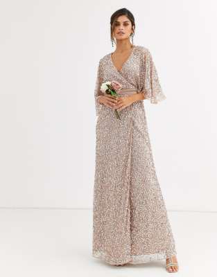 taupe sequin dress