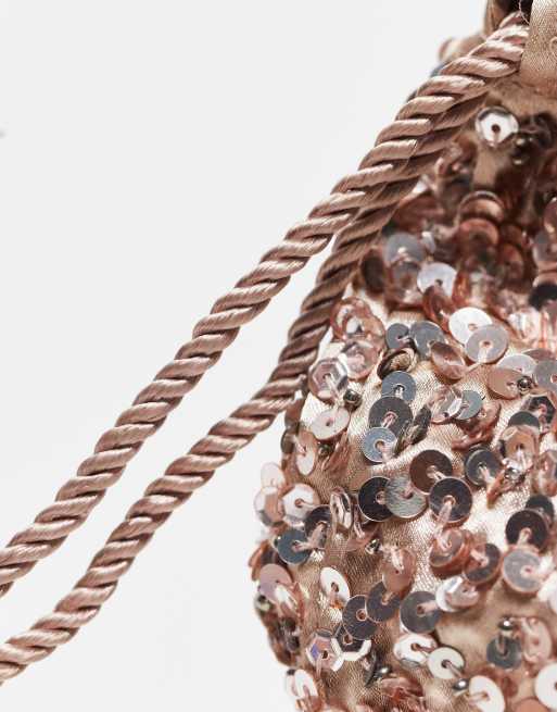 Rose gold hotsell sequin purse