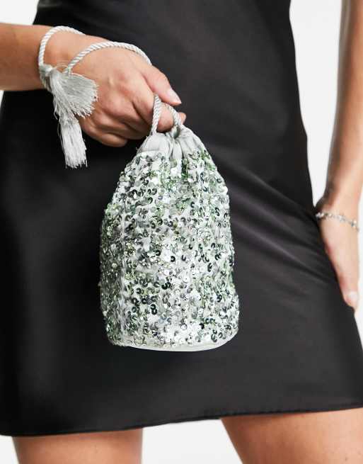 Sequin best sale change purse