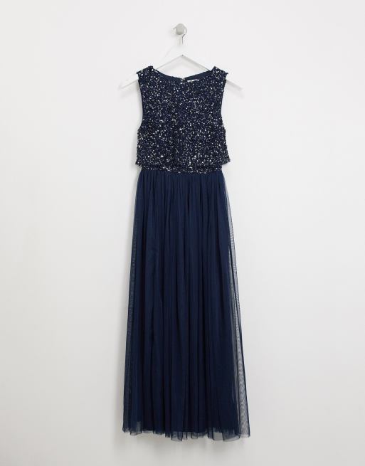 Maya bridesmaid sleeveless midaxi tulle dress online