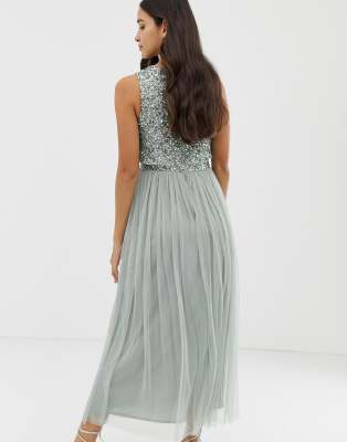 maya green bridesmaid dress