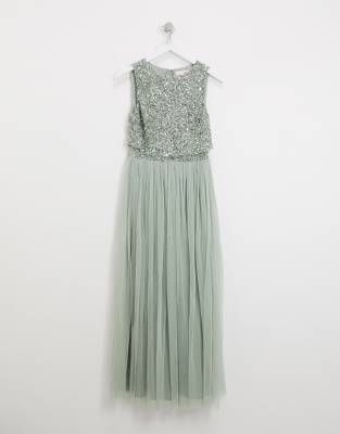 maya green bridesmaid dress