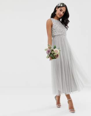 maya grey bridesmaid dress