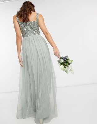 maya green bridesmaid dress