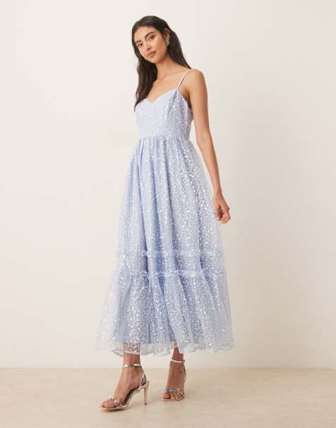 Maya Cami midaxi dress in light blue