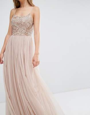 maya cami strap maxi dress