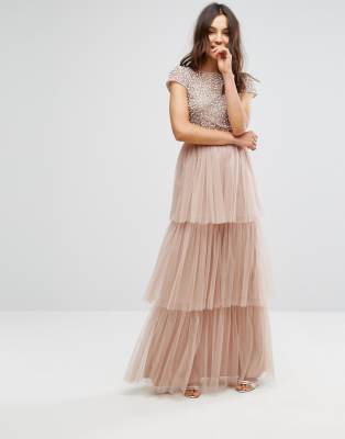 maya cape maxi dress