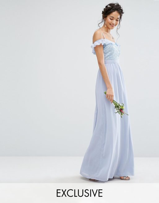 Maya cold shoulder maxi sale dress