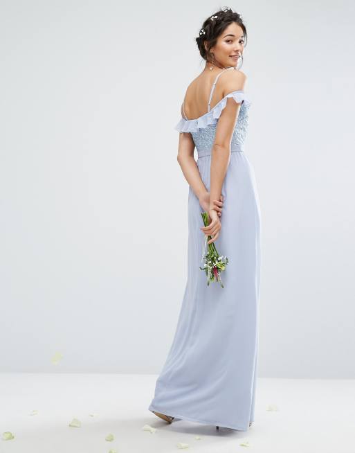 Maya cold hotsell shoulder maxi dress