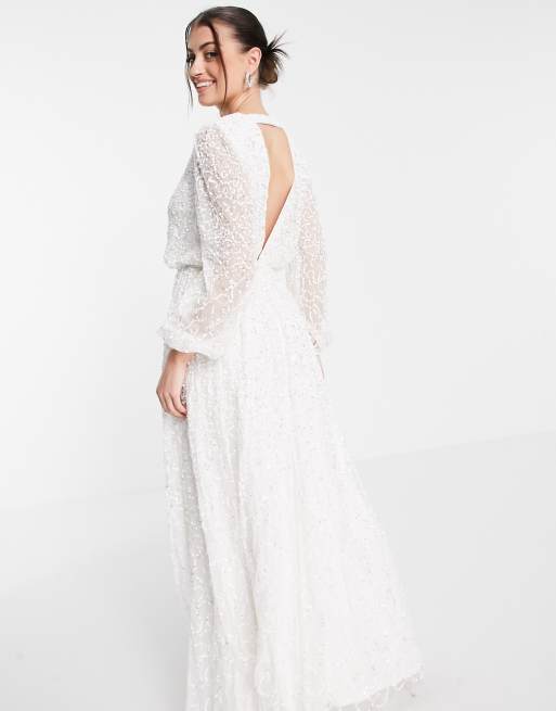 backless lace maxi dress Spaghetti Straps Lace Backless Long Prom Dress