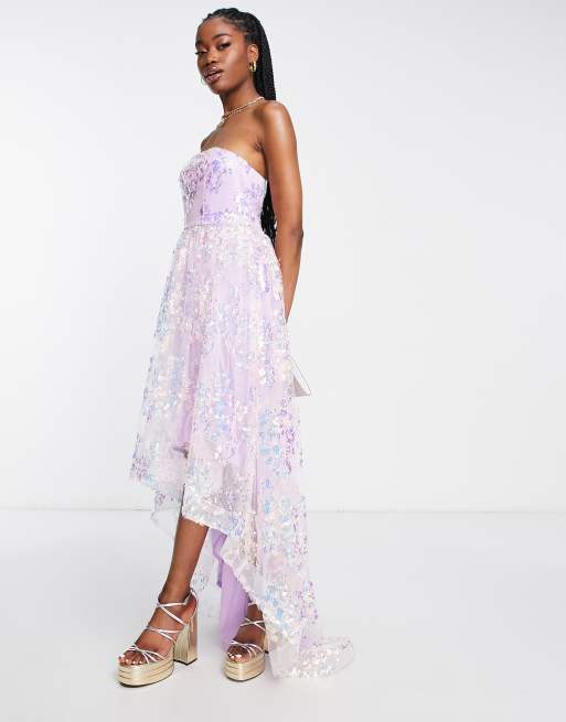 Asos high 2025 low dress