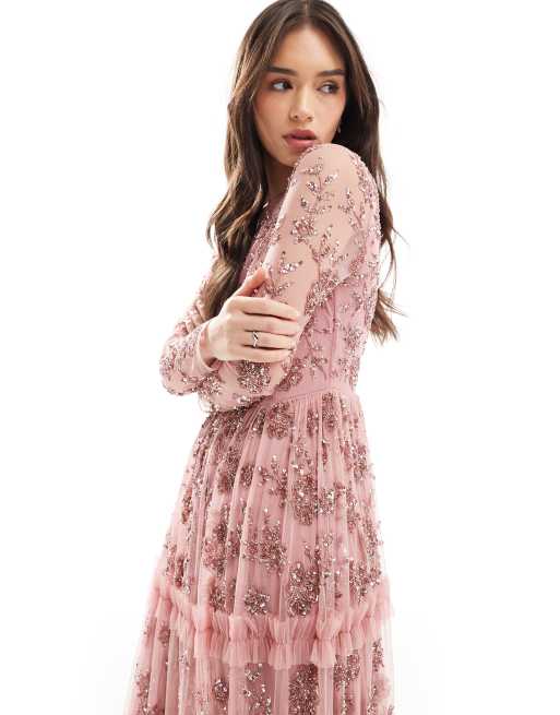 strapless open back dress Pia Long Sleeve Maxi Dress - Spellbound main image 1
