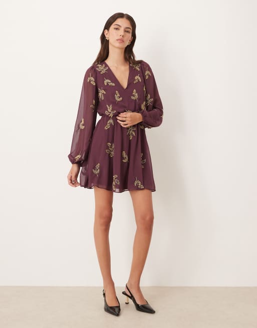 maya embellished mini dress Maya Sequin Mini Dress  Luis Shop