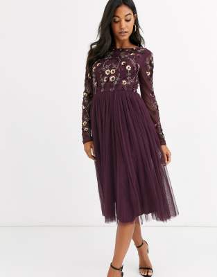 asos berry dress