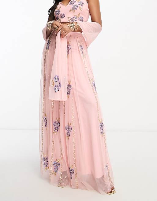 Mayan Embroidered Strapless Top/Skirt Set Mayan Embroidered Strapless Top/Skirt Set