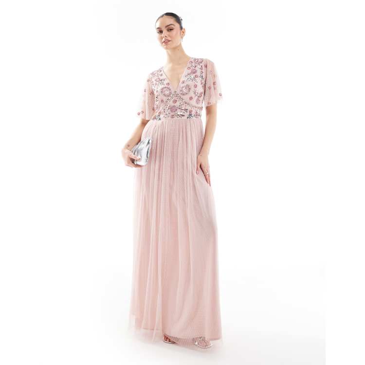 pink polka dot bridesmaid dresses PRE-ORDER - NEW FIT - Maneater Swing Dress in Rose Pink Polka Dot main image 1