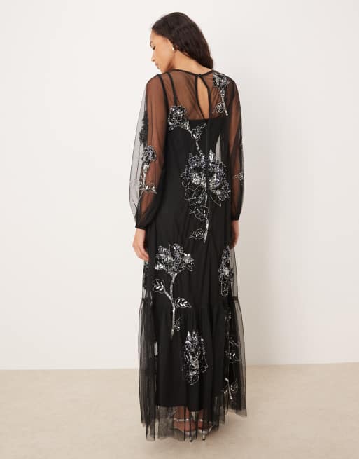 green emerald velvet dress Amazon.com: NUFIWI Women Vintage Y2k Lace Maxi Dress Long Sleeve See  Through Mesh Bodycon Dress Floral Lace Maxi Long Slip (A Sexy Black,S) :  Clothing, Shoes & Jewelry main image 1