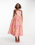 [Maya] Maya floral tutti fruiti midi dress in pink 8 Pink