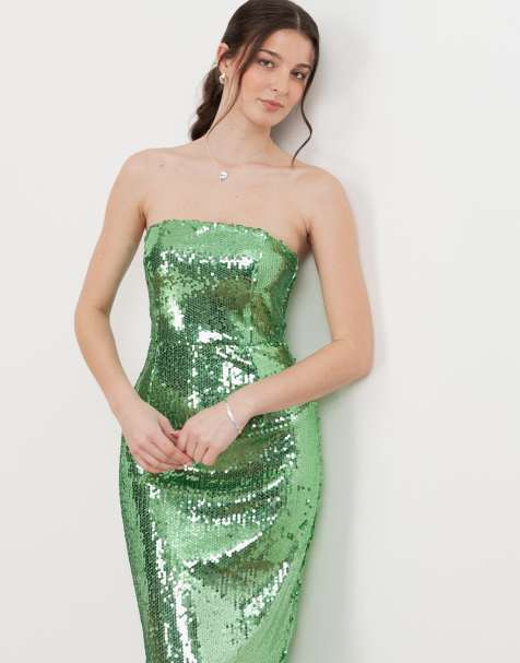 Green Sequin Dresses | Shop at ASOS