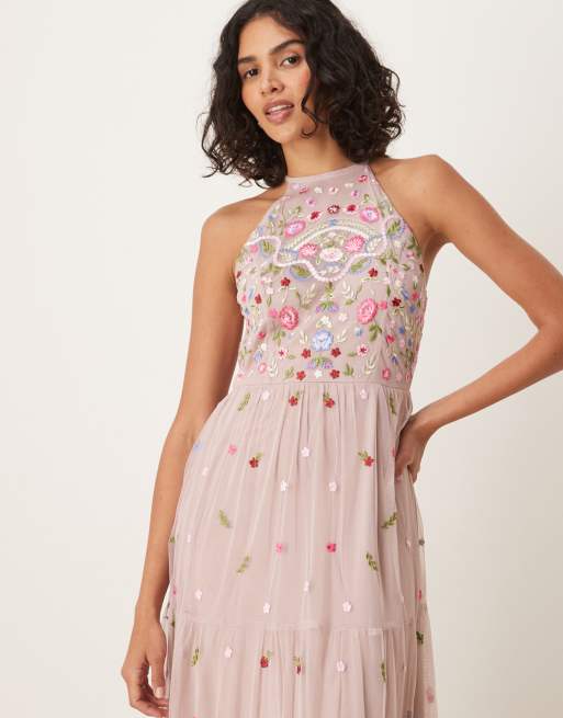 tropical halter neck dress Lissa Halterneck Mini Dress main image 1