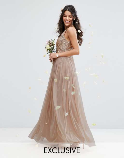 Maya tulle maxi sales dress