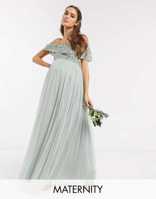 sage green maxi