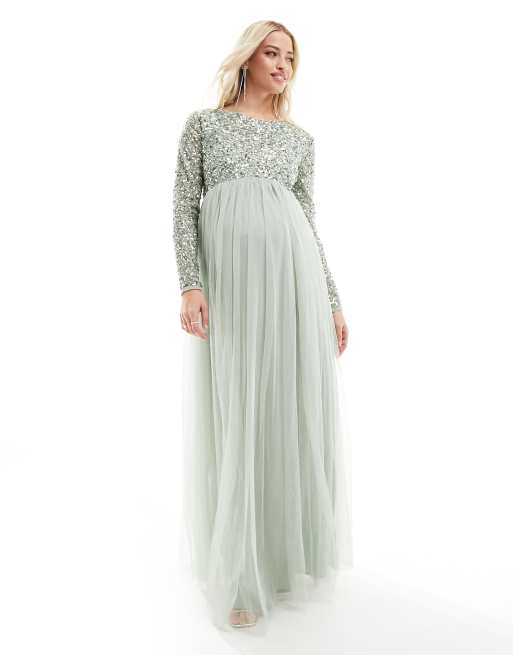 Maternity long hotsell evening dresses